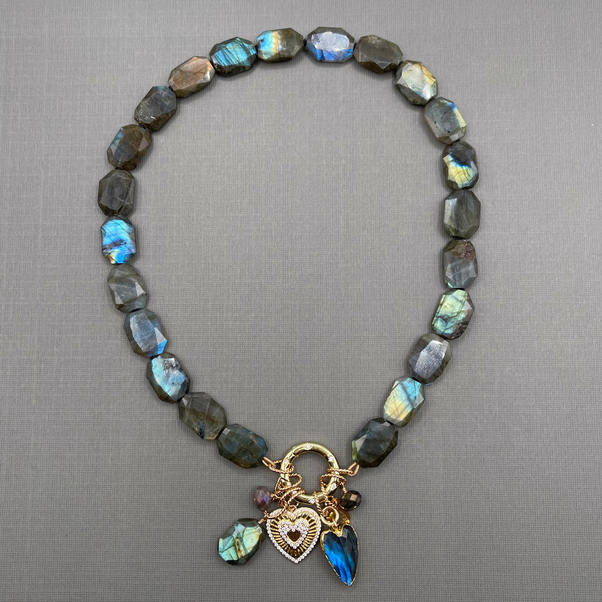 Natural Labradorite 2024 Necklace,Layout Necklace,Smooth Bib Necklace,Cleopatra Necklace,Graduated Collar Necklace,Size 18mm to 28mm 14