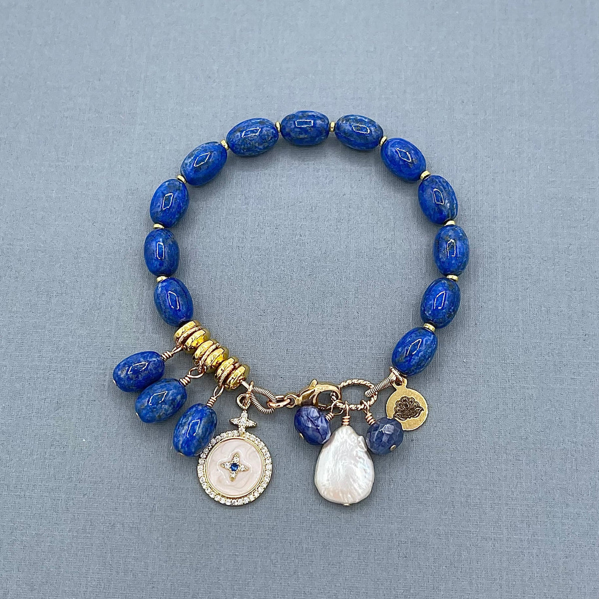 Lapis Lazuli & Hematite Bracelet – Denise Yezbak Moore Designs