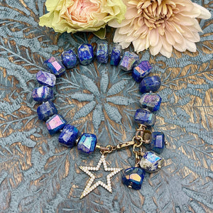 Mystic Lapis Lazuli Star bracelet