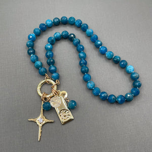 Apatite Star Charm Necklace