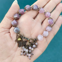 Madagascar Rose Quartz Butterfly Bracelet