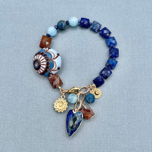 Lapis with Paisley Focal Bead Bracelet