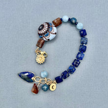 Lapis with Paisley Focal Bead Bracelet