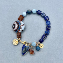 Lapis with Paisley Focal Bead Bracelet