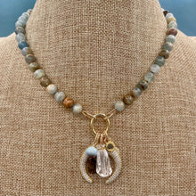 Blue Calcite Charm Necklace