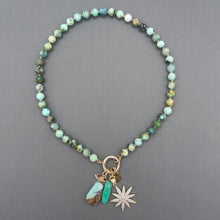 Azurite in Quartzite Star Charm Necklace