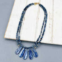Kyanite 2-Row Beaded Necklace