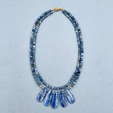 Kyanite 2-Row Beaded Necklace