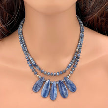 Kyanite 2-Row Beaded Necklace