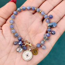 Tanzanite and Semiprecious Stone Bracelet