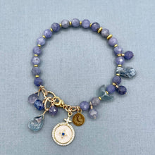 Tanzanite and Semiprecious Stone Bracelet