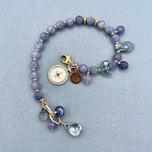 Tanzanite and Semiprecious Stone Bracelet