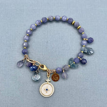 Tanzanite and Semiprecious Stone Bracelet