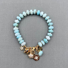 Larimar Star Charm Bracelet