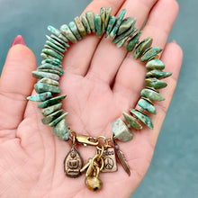 African Turquoise Nugget Braclet