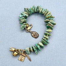 African Turquoise Nugget Braclet