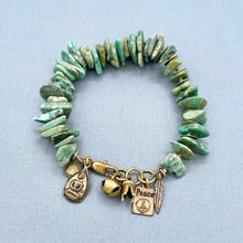 African Turquoise Nugget Braclet