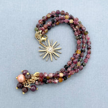 Watermelon Tourmaline and Ruby Bracelet