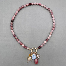 Stawberry Quartz Star Charm Necklace