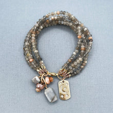 Moonstone 5 Strand Bracelet - Denise Yezbak Moore Designs