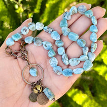 Larimar Nugget Charm Necklace - Denise Yezbak Moore Designs
