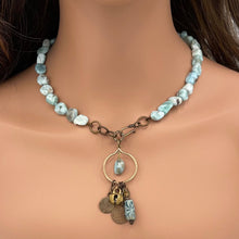 Larimar Nugget Charm Necklace - Denise Yezbak Moore Designs