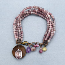 Madagascar Rose Quartz 5-Strand Bracelet - Denise Yezbak Moore Designs