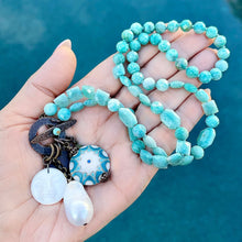 Amazonite Charm Necklace