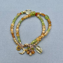 2-Row Semiprecious Stone Bracelet