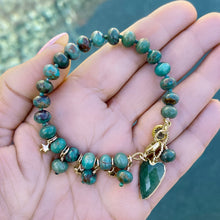 Turquoise Star and Heart Bracelet