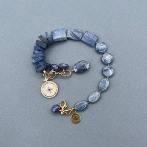 Kyanite & Mystic Moonstone Bracelet