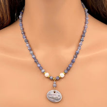 Tanzanite and Freshwater Pearl Necklace