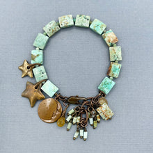 Peruvian Turquoise Star and Moon Bracelet