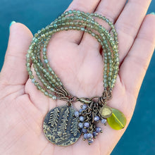 Green Apatite and Tanzanite Forest Bracelet