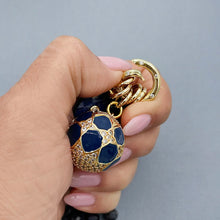 Iolite Silk Knotted Charm Necklace