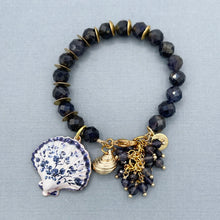 Iolite Shell Charm Bracelet