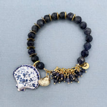 Iolite Shell Charm Bracelet