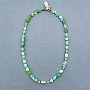 Australian Chrysoprase Nugget Necklace