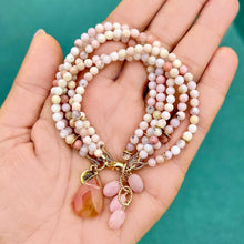 Pink Opal 5 Row Bracelet