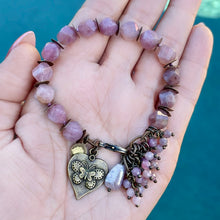 Madagascar Rose Quartz Butterfly Bracelet