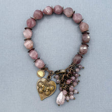 Madagascar Rose Quartz Butterfly Bracelet