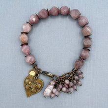 Madagascar Rose Quartz Butterfly Bracelet