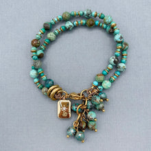 turquoise Star Charm Bracelet