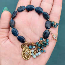 Blue Apatite Star Bracelet