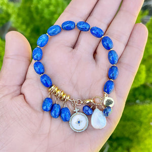 Lapis Lazuli & Hematite Bracelet