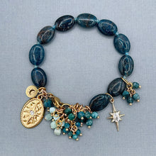 Blue Apatite Star Bracelet