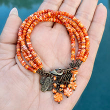 Spiny Oyster 4 Strand CatcusFlower Bracelet