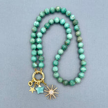 Green Jasper Star Necklace