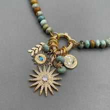 Brazilian Turquoise Celestial Charm Necklace