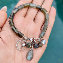 Labradorite Star and Moon Bracelet